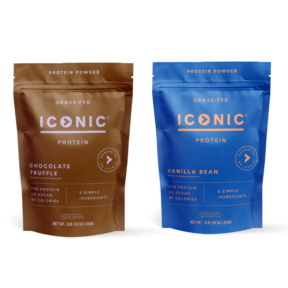 Iconic Protein Drinks, Chocolate Truffle (12 Pack), Low Carb Protein Shakes, Grass Fed, Lactose Free, Gluten Free, Non-GMO, Kosher, High Protein Drink