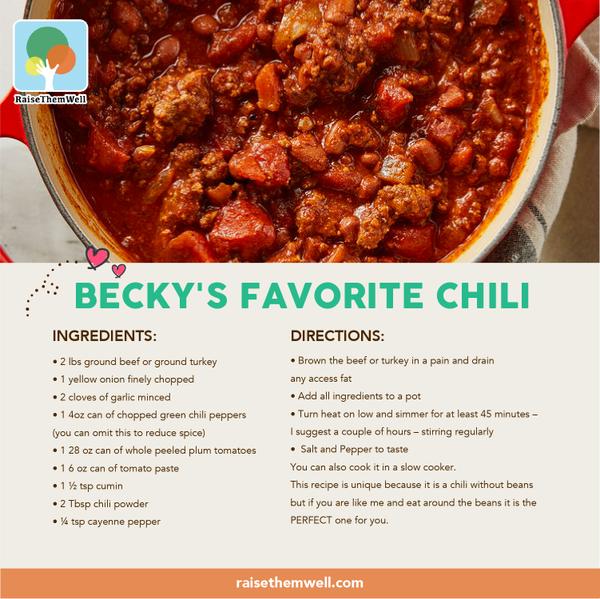 Becky's Favorite Chili Recipe
