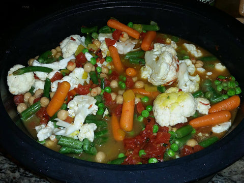 Mixed vegetable soup with cauliflower