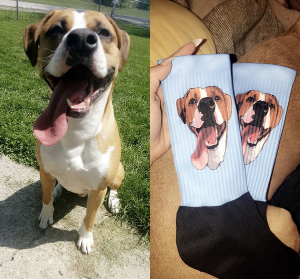 Custom YOUR-Pet Printed Socks for humans - Print Your Pet