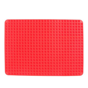 Red Pyramid Nonstick Silicone Baking Mat Aqua Adventurer