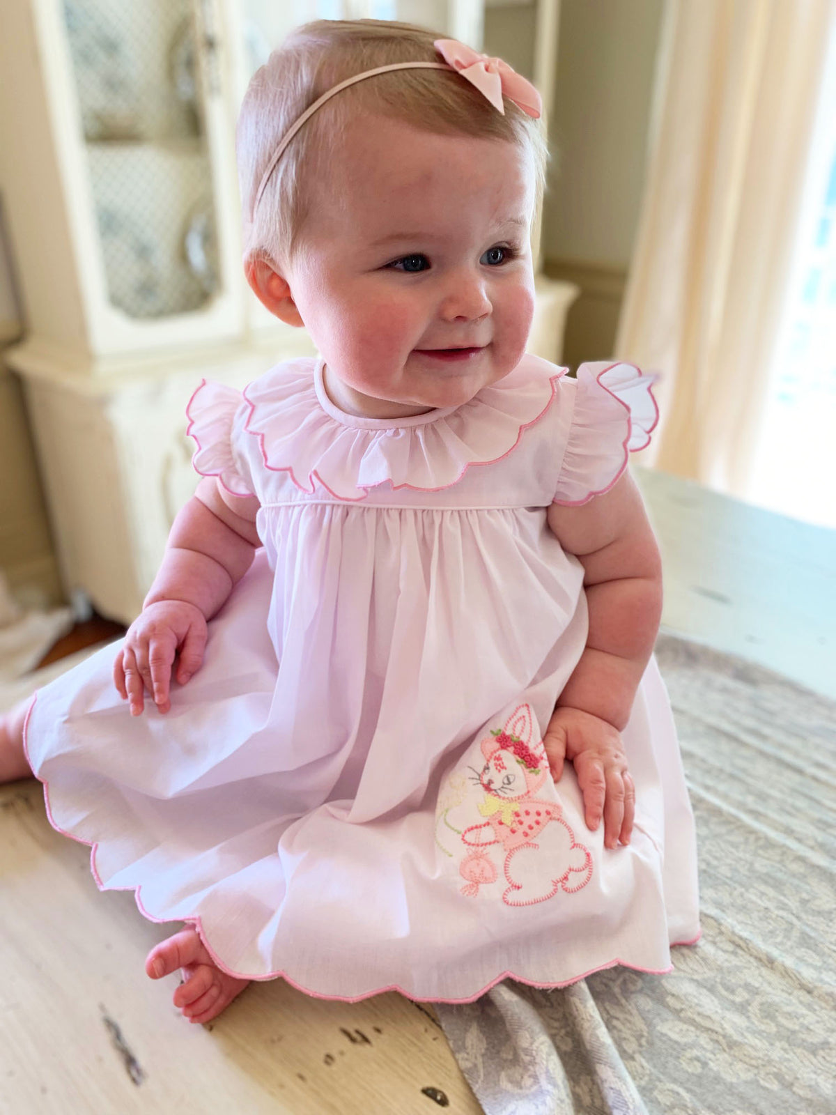 smocked first birthday dress