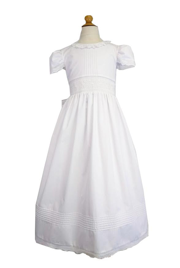 smocked communion dress