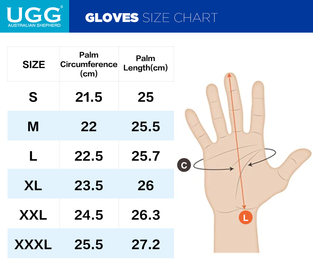 Glove Size Chart