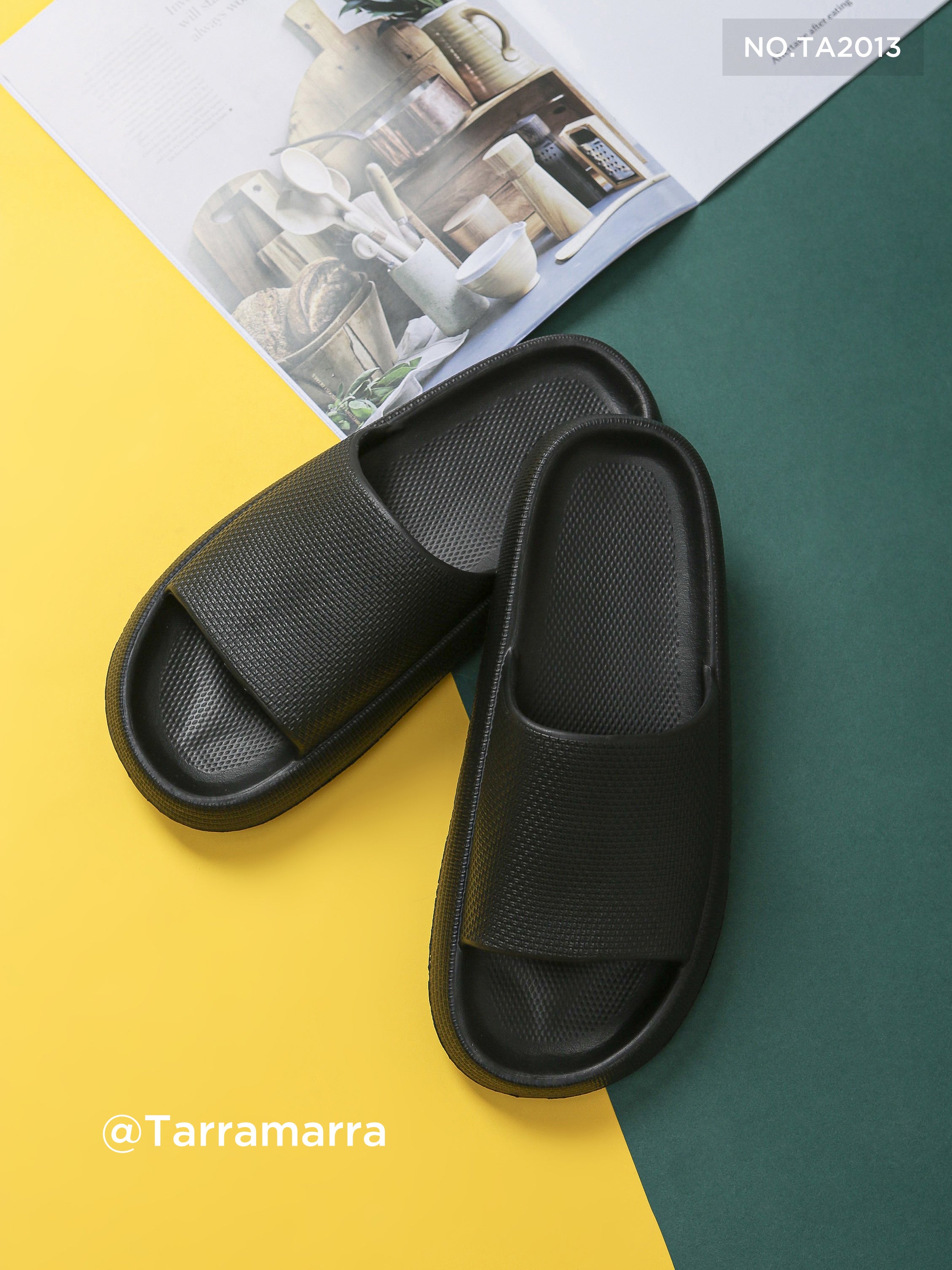 black pillow slides