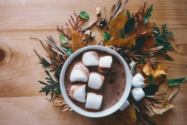 hot chocolate on a winter day