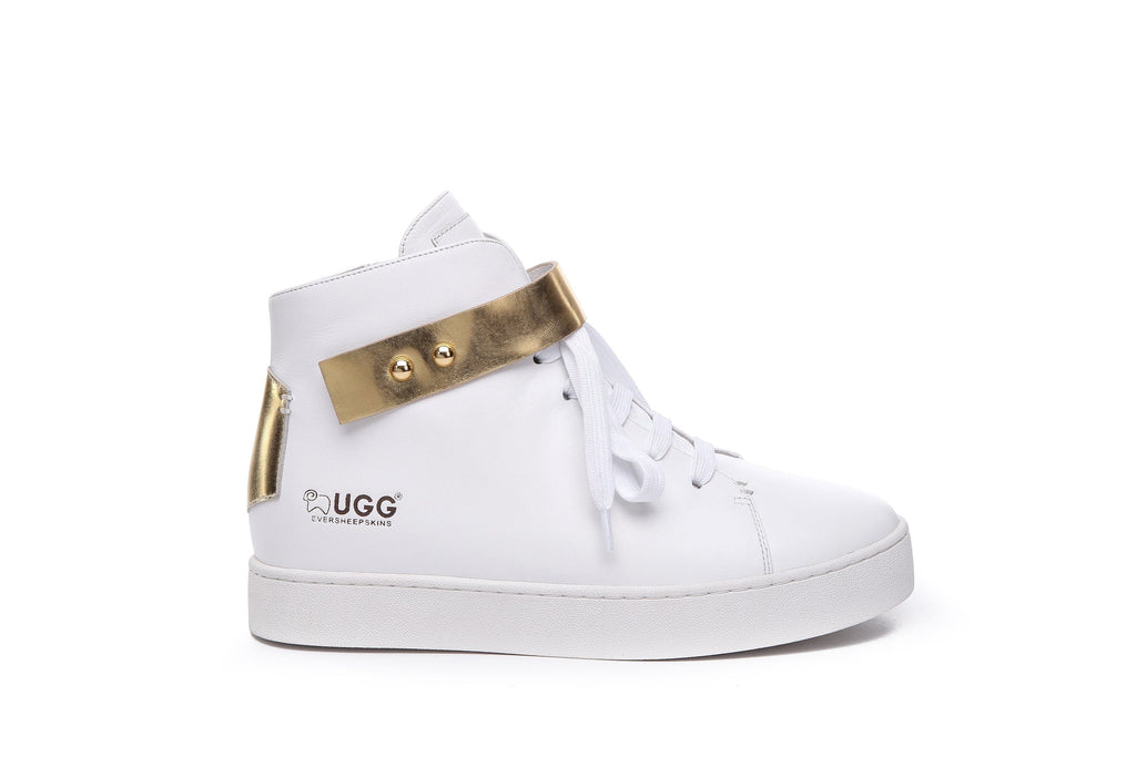 uggs leather sneakers