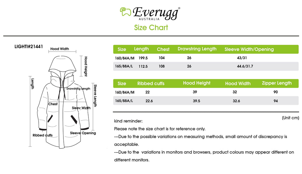 ever ugg size chart