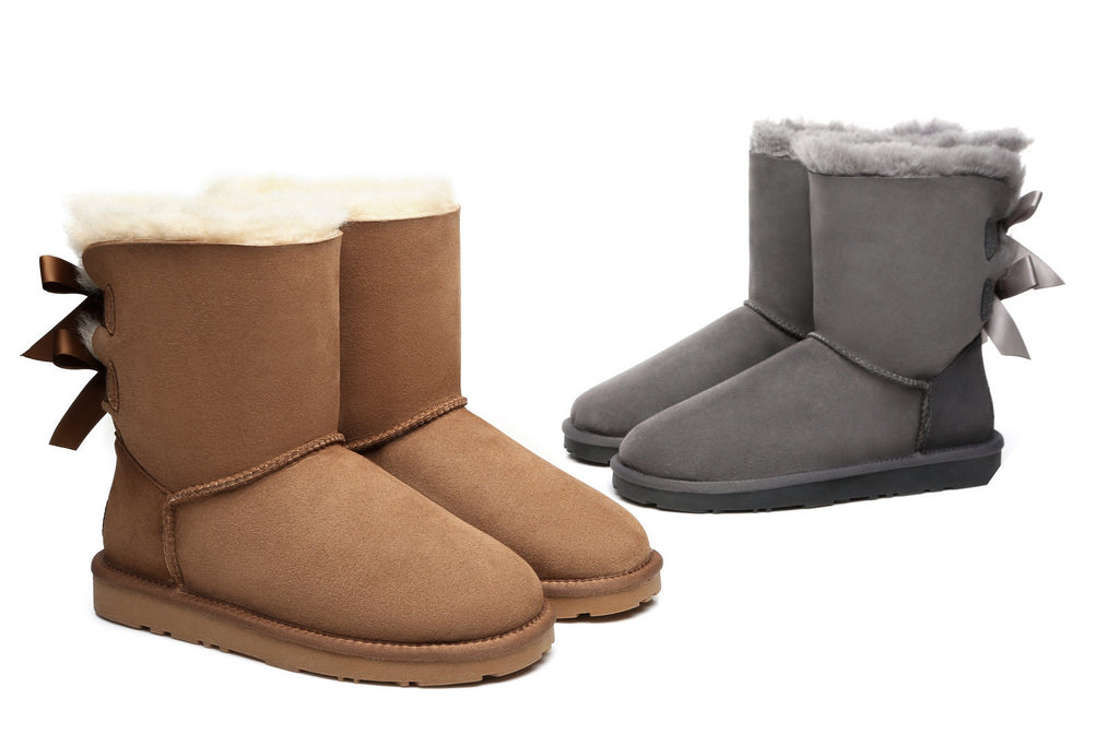 ugg boots with a bow