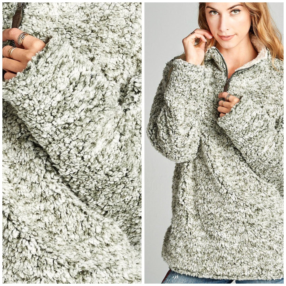 fuzzy pullover sweater