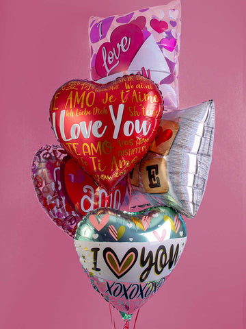 Bouquet de 5 Globos Metalizados Birthday