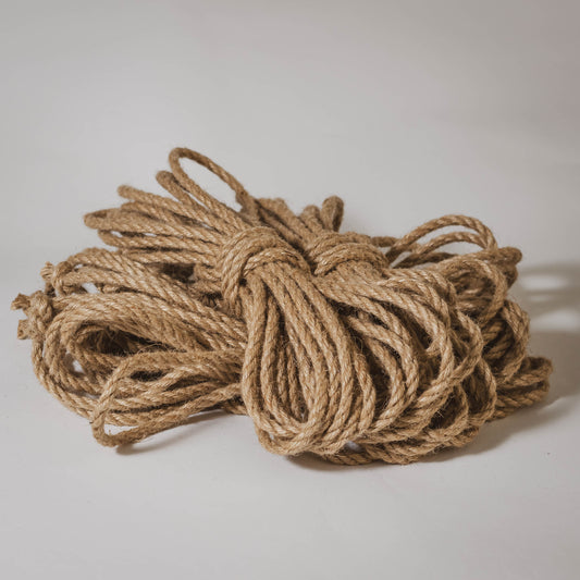 Shibari Rope. 'natural Fully Treated' Made From Single Ply, Tossa Jute.  Vegan-friendly Handmade for Bondage. Various Lengths Available. 