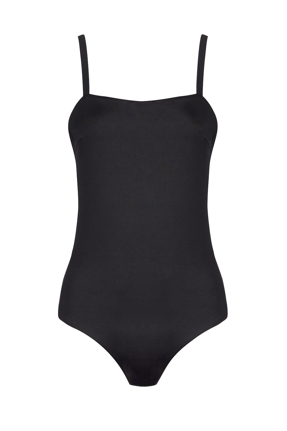 Palma Black Square Neck Swimsuit | Black Swimsuit