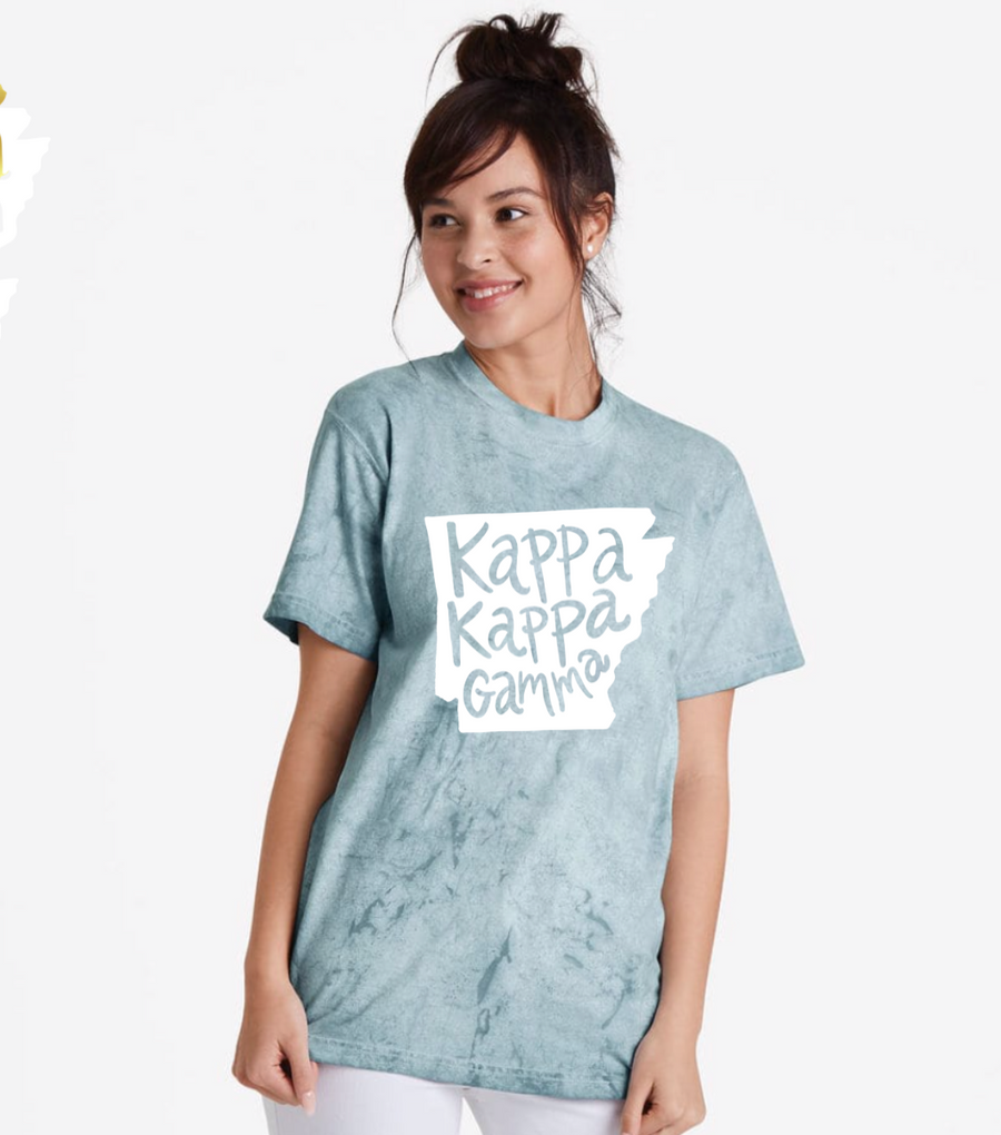 Normaal gesproken Petulance handtekening ARKANSAS Color Blast T-shirt - Kappa Kappa Gamma – Sarahndipity Shop