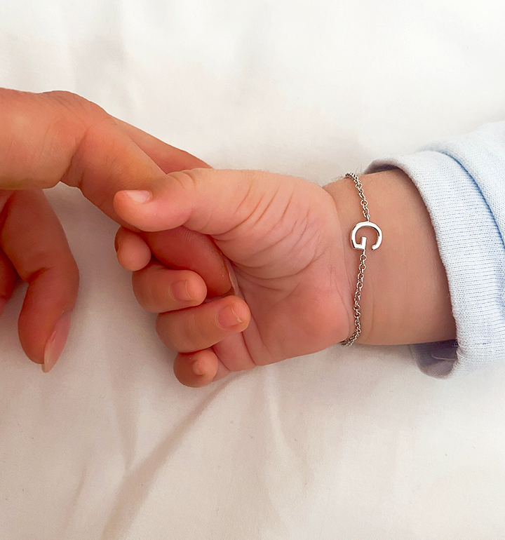 baby mami hand buchstaben armkette für babies