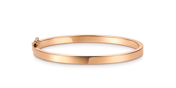 Armreif Bangle in Champagnergold Rosegold mit Geburtssteinen Birthstones