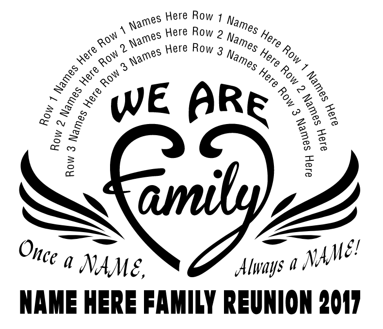 Family Reunion Shirt Design Template