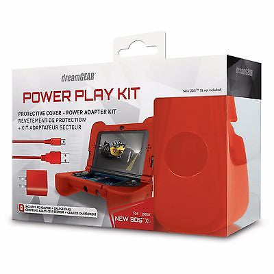 New Nintendo 3DS Comfort Grip Case - Power Play Kit Red Gametronex.com