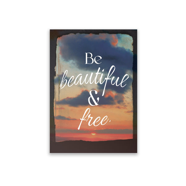 Eco Friendly Notepad- Be Beautiful & Free