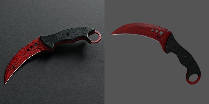 Crimson Web CSGO Skin Comparison