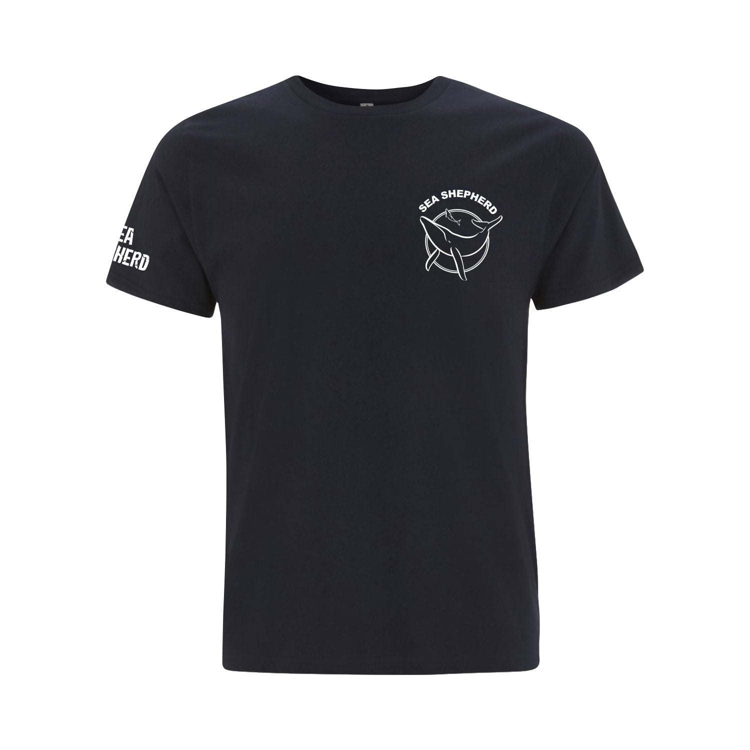 Sea Shepherd Classic 100% Organic Navy Short Sleeve Tee - Sea Shepherd New Zealand product image