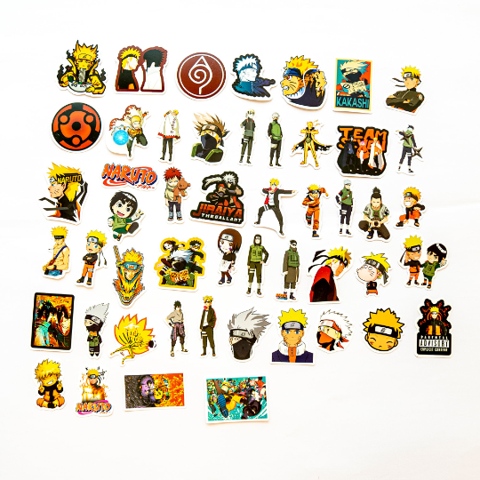 50 naruto sticker set anime sticker shop cute stationery pandapen