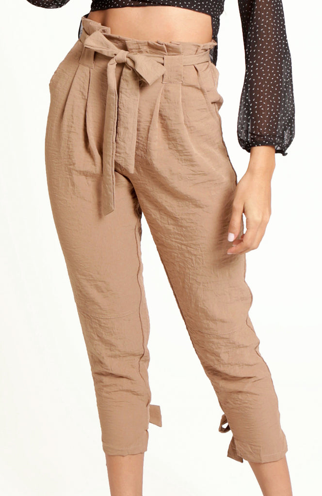 khaki cigarette pants