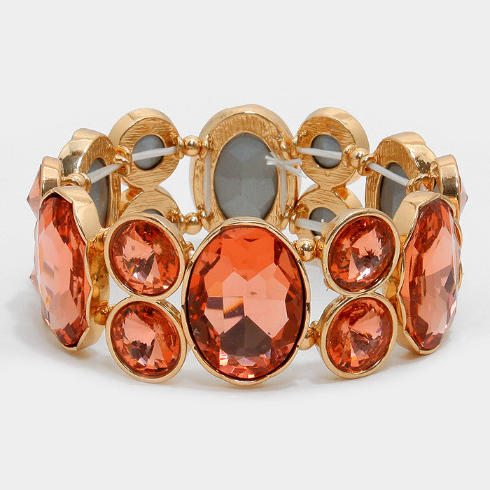 Peach Statement Bracelet