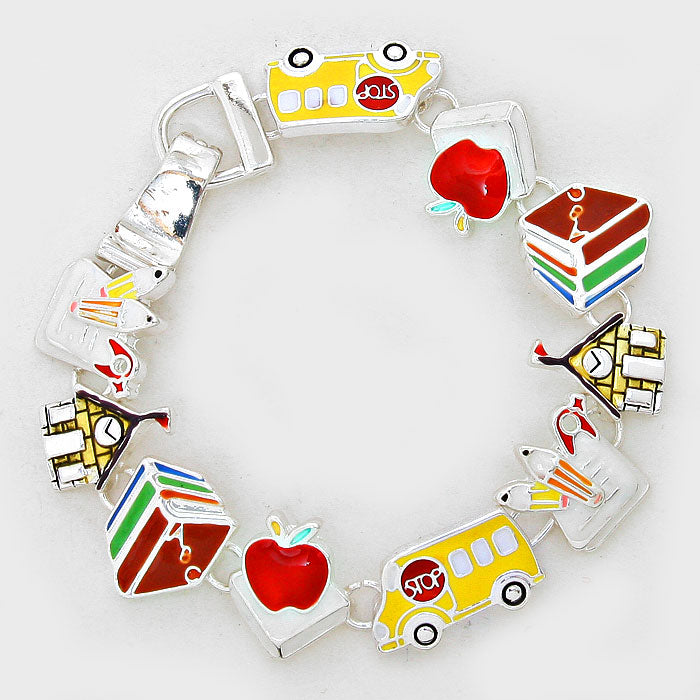 School Teacher Enamel Bracelet