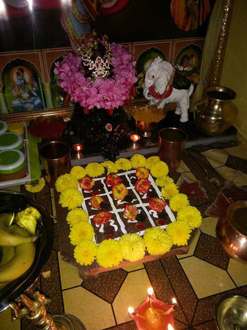 Puja of yantra