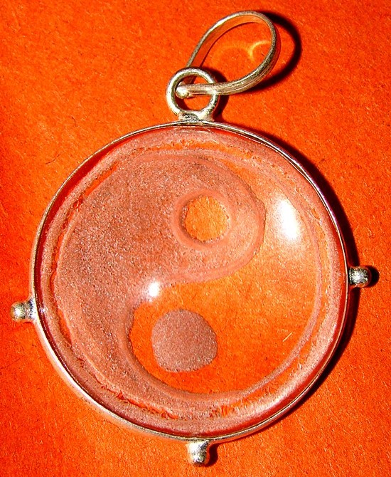 Feng Shui Yin Yang Crystal Pendant Devshoppe