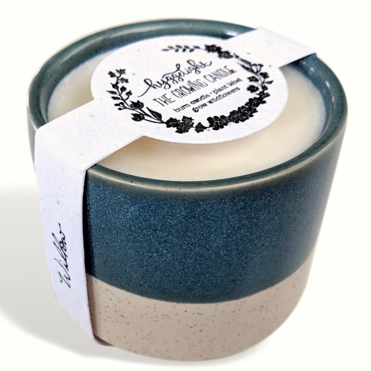 Hyggelight | The Growing Candle   - Willow | Growing Candle, 10 oz soy, wildflower seed label