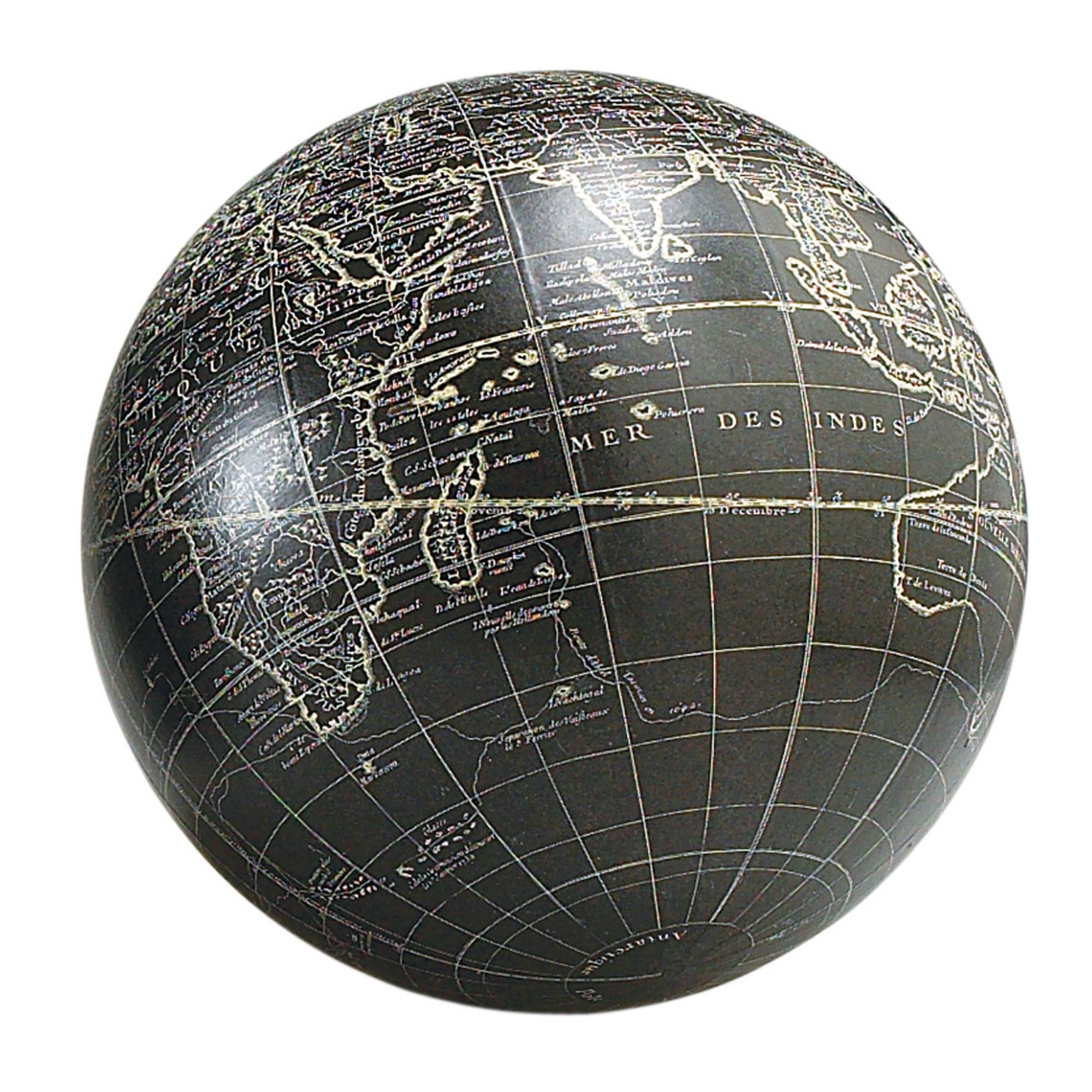 Authentic Models - 7" Black Vaugondy Globe