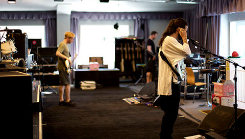 Biffy Clyro in rehearsal