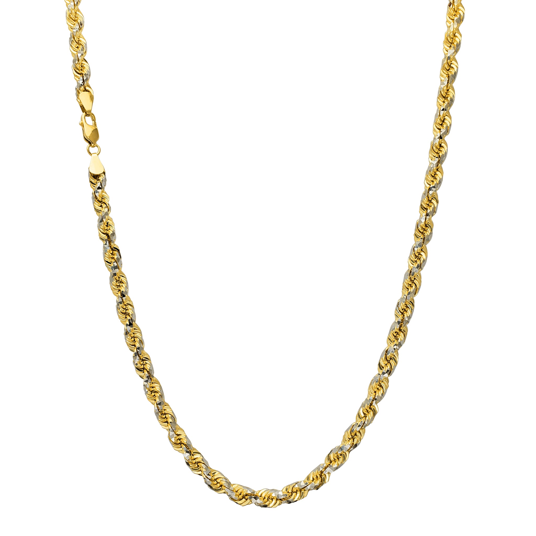 Two-Tone DC Solid Rope Chain (14K)