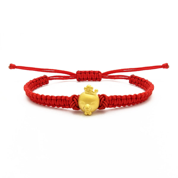 Cheerful Goat Chinese Zodiac Red String Bracelet (24K) – Popular J