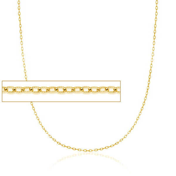 Solid 14k Gold Diamond Cut French Rope — Reagan Charleston Jewelry