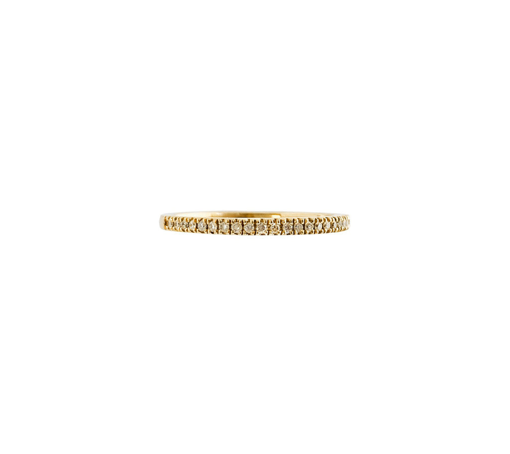 Diamond Pavé Wedding Ring (14K) – Popular Jewelry