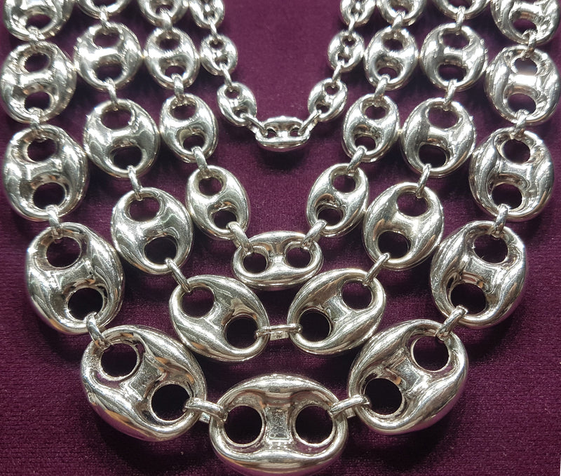 gucci link silver chain