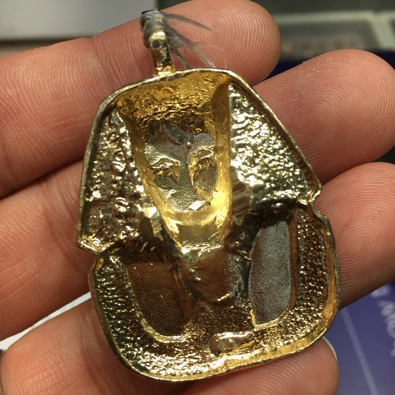 14金 ファラオヘッドペンダント3DPharaoh Head Pendant-