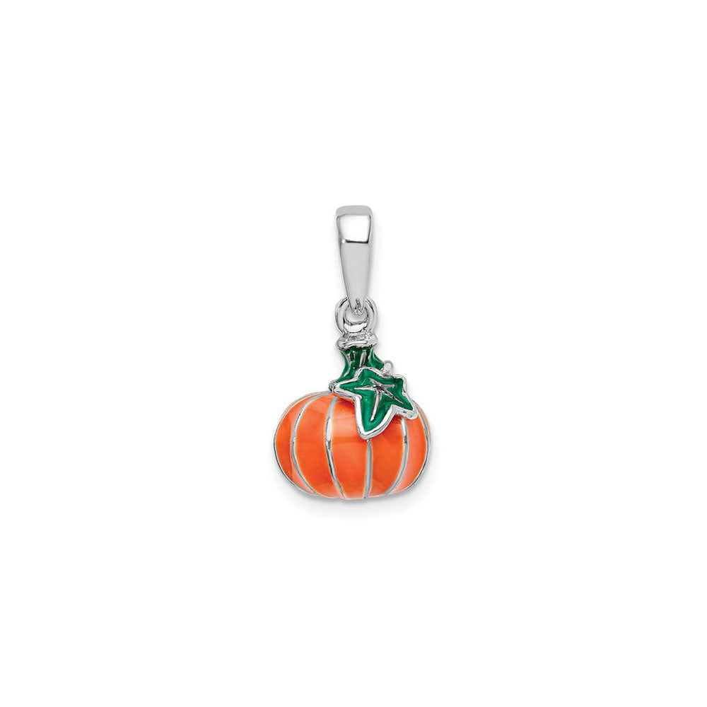 3D Enameled Pumpkin Charm