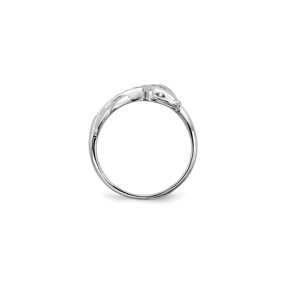 Bejeweled Snake Ring (Silver)