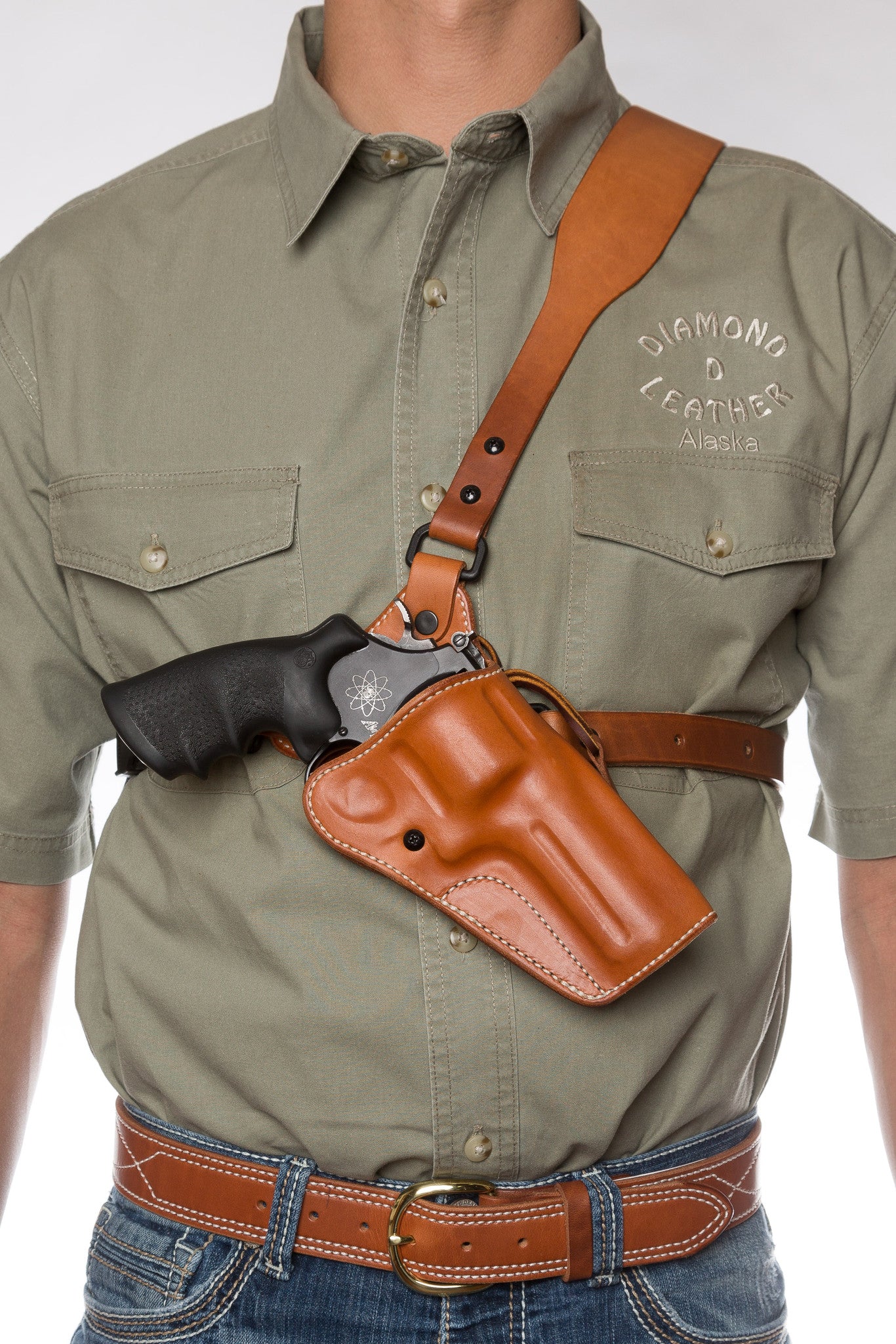 Guides Choice™ Leather Chest Holster, the ULTIMATE outdoor gun holster ...