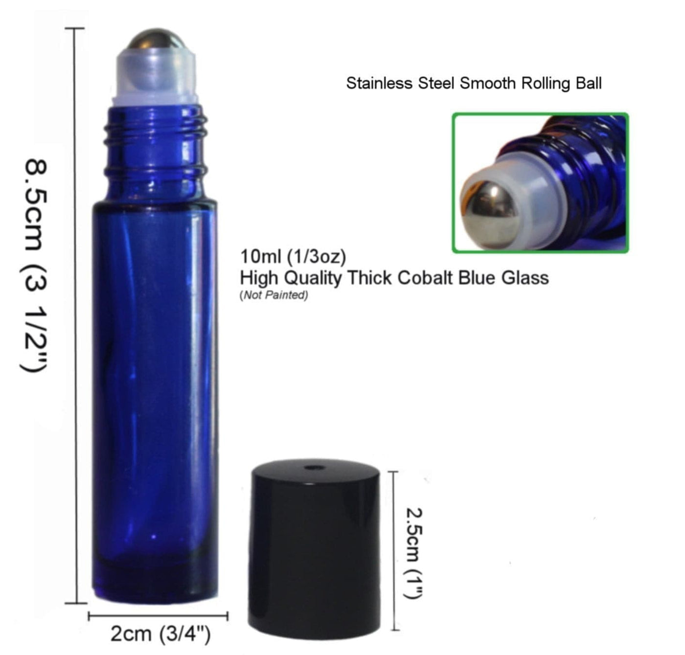 10ml glass roller bottles