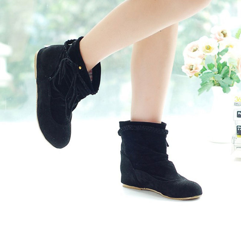 hidden wedge ankle boots