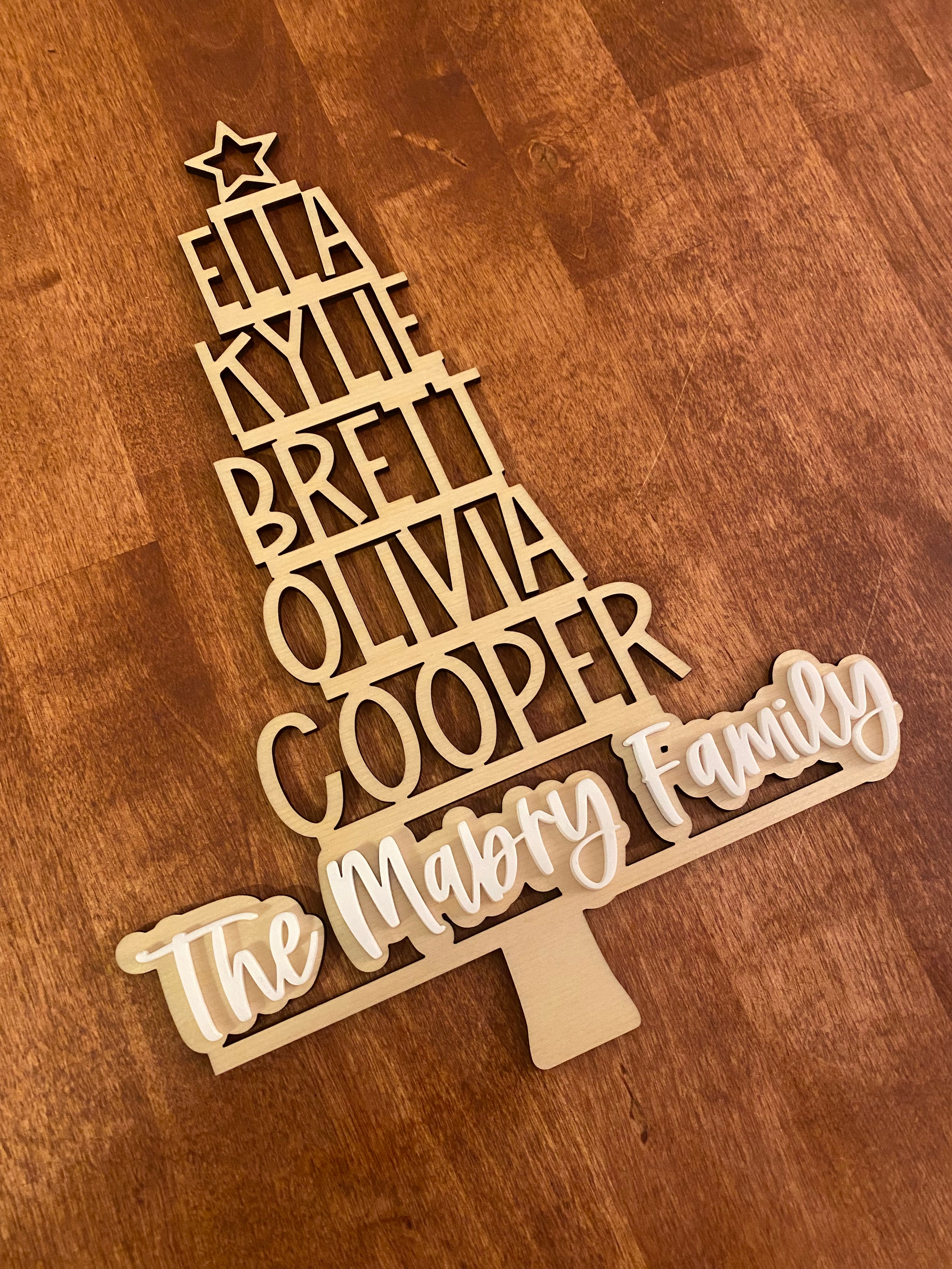 Family Christmas Tree Ornament