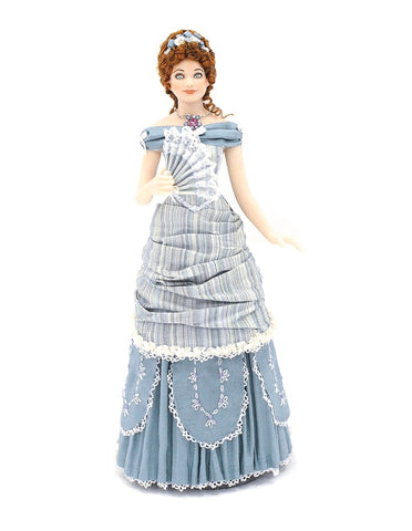 porcelain doll blue dress