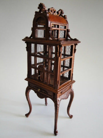 dollhouse miniature bird cage