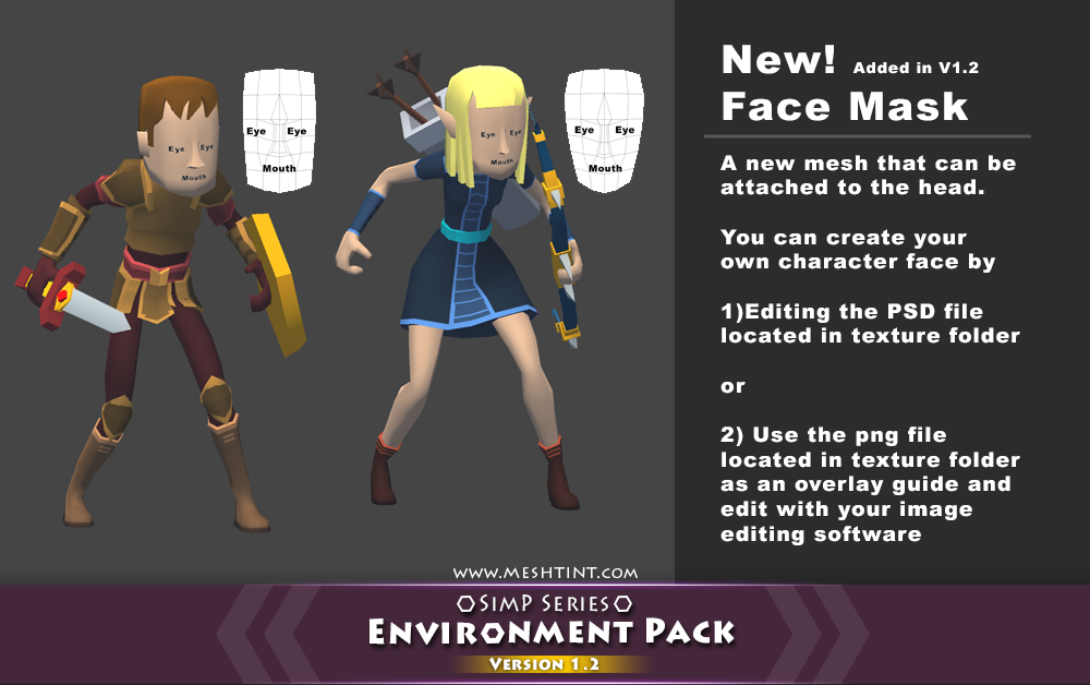 Draw On Your Character S Face Unique 3d Models