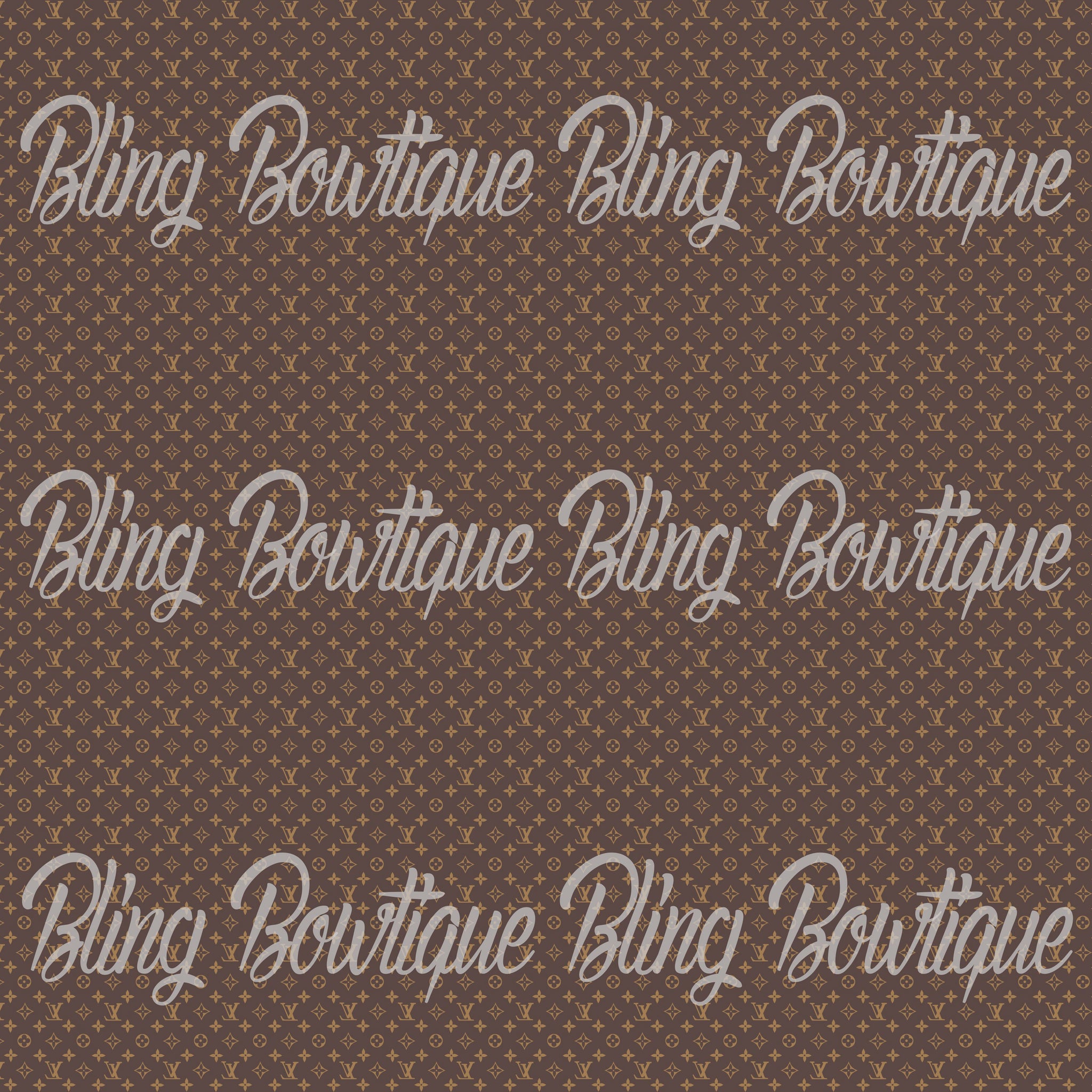 Louis Vuitton Brown Tiny Printed Glitter Canvas, Regular Canvas, Faux – Xtreme Bling Bowtique LLC